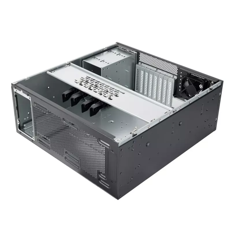 Server-Rack Silverstone RM46-502-I Schwarz ATX 1x80mm-Lüfter