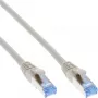 InLine Patchkabel S/FTP PiMF Cat.6A halogenfrei 500MHz grau 15m