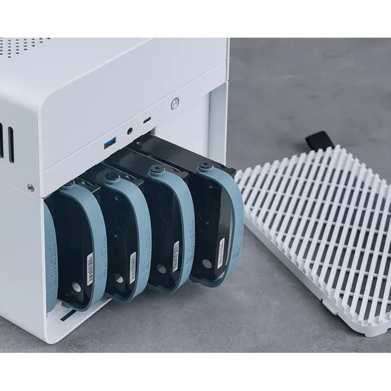 Jonsbo N2 Mini-ITX NAS-Gehäuse, Würfel, Aluminium/Stahl, weiß