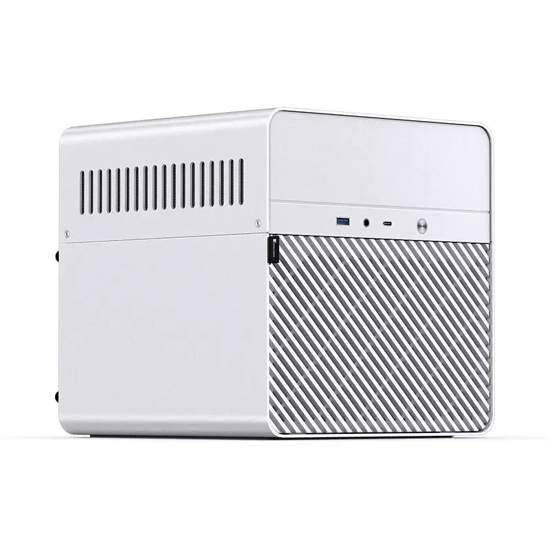 Jonsbo N2 Mini-ITX NAS-Gehäuse, Würfel, Aluminium/Stahl, weiß