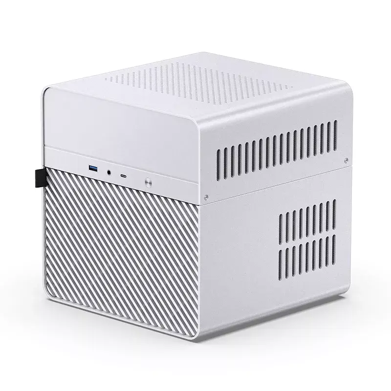 Jonsbo N2 Mini-ITX NAS-Gehäuse, Würfel, Aluminium/Stahl, weiß