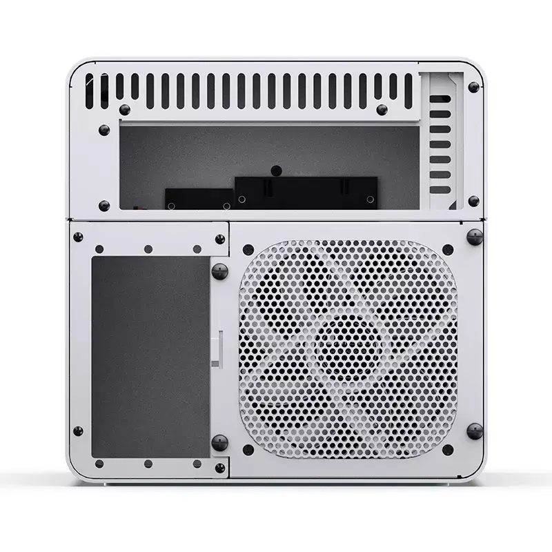 Jonsbo N2 Mini-ITX NAS-Gehäuse, Würfel, Aluminium/Stahl, weiß