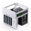 Jonsbo N2 Mini-ITX NAS-Gehäuse, Würfel, Aluminium/Stahl, weiß