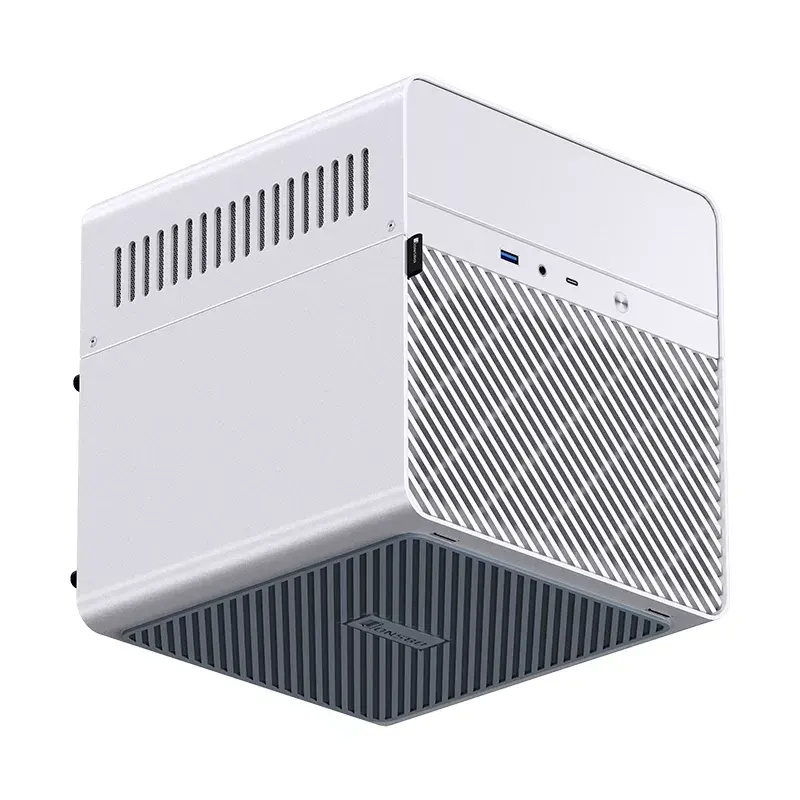 Jonsbo N2 Mini-ITX NAS-Gehäuse, Würfel, Aluminium/Stahl, weiß