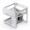 Jonsbo N2 Mini-ITX NAS-Gehäuse, Würfel, Aluminium/Stahl, weiß