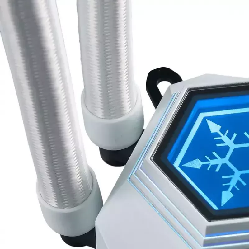SilverStone SST-PF360W-ARGB-V2 Permafrost PF360-ARGB V2 AiO-Wasserkühlung, 360 mm, inkl. RGB-Controller, weiß