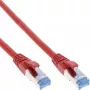 InLine Patch Kabel S/FTP PiMF Cat.6A halogen free 500MHz red 2m