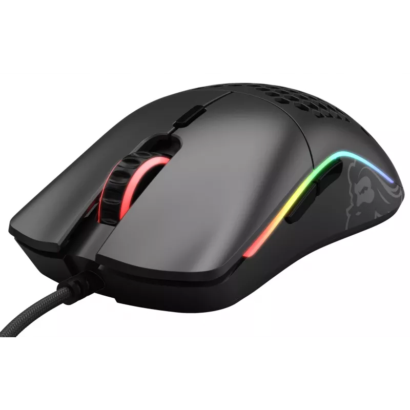 Glorious Gaming Glorious Model O- Maus Regular (Schwarz), Rechtshänder, Optisch, USB Typ-A, 3200 DPI, Schwarz
