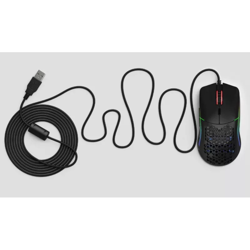 Glorious Gaming Glorious Model O- Maus Regular (Schwarz), Rechtshänder, Optisch, USB Typ-A, 3200 DPI, Schwarz