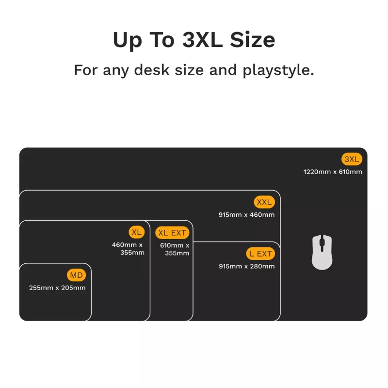 Mauspad Glorious Gaming Glorious Maus Pad 2 XL Edgeless Schwarz