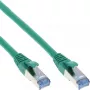 InLine Patchkabel S/FTP PiMF Cat.6A halogenfrei 500MHz grün 0,5m