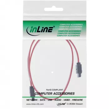 InLine SATA 6Gb/s Kabel mit Verriegelungslaschen 0,3 m