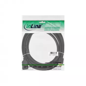 InLine HDMI-Kabel, High-Speed-HDMI-Kabel, M/W, schwarz, goldene Kontakte, 3 m