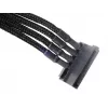 SilverStone SST-PP07-BTSB 4-Pol-Molex auf 4x SATA Verlängerung, 300 mm, schwarz
