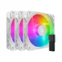 Cooler Master SickleFlow Edge 120 ARGB 3-in-1 Gehäuselüfter, 3x 120 mm, Weiß, MFX-B2DW-253P2-R2
