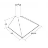 AKPO WK-5 Soft 60 Wand-Kamin-Dunstabzugshaube, 60 cm, LED, Edelstahl