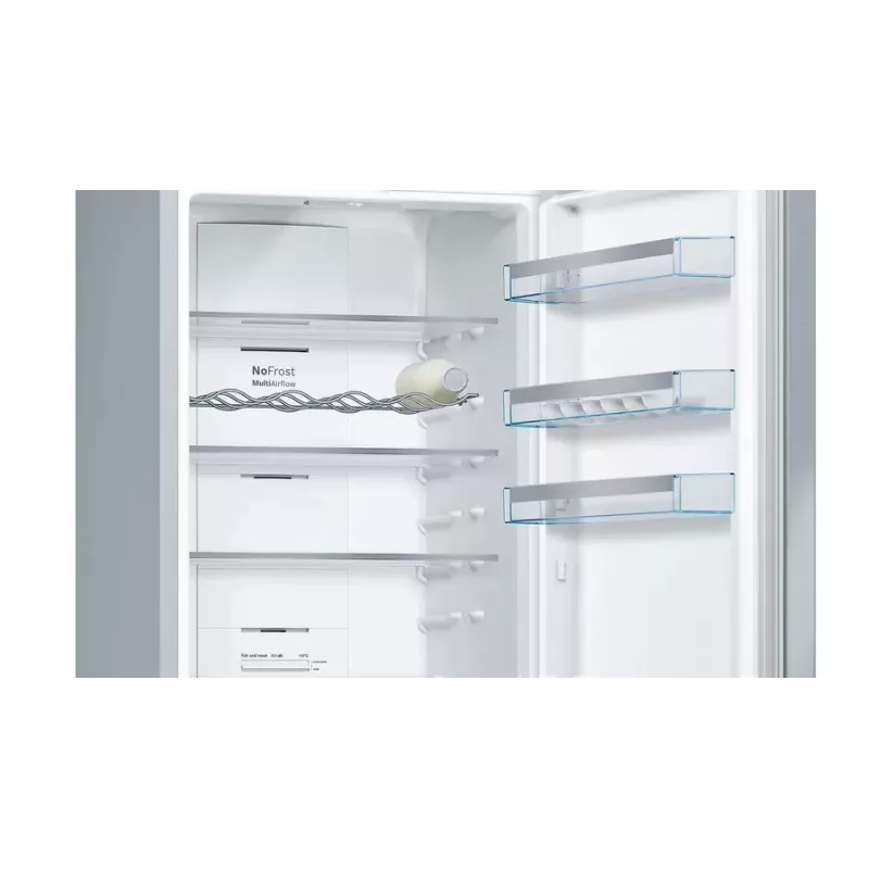 Bosch Serie 4 KGN397IEQ Kühl-Gefrierkombination Freistehend 368 L Edelstahl