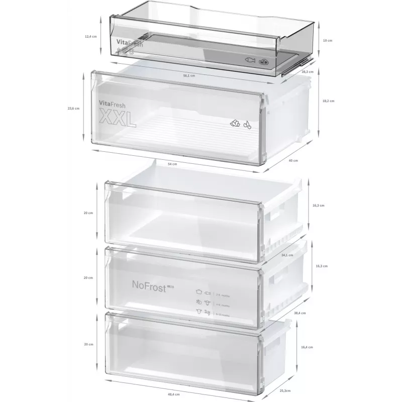 Bosch KGN497LDF Kühl-Gefrier-Kombination