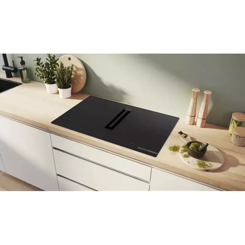Induktionskochfeld Bosch Serie 4 PVS811B16E, 80 cm, 4-Zonen Touch-Steuerung, rahmenlos, schwarz