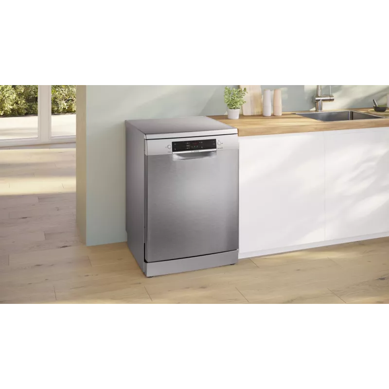 Geschirrspüler Bosch Serie 2 SMS25GI09F — freistehend, 12 Maßgedecke, 60 cm, 46 dB, Wärmetauschertrocknung