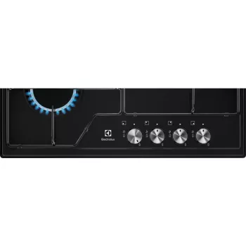 Electrolux EGS6424K, Schwarz, Integrierbar, 60 cm, Gas, 4 Kochzonen