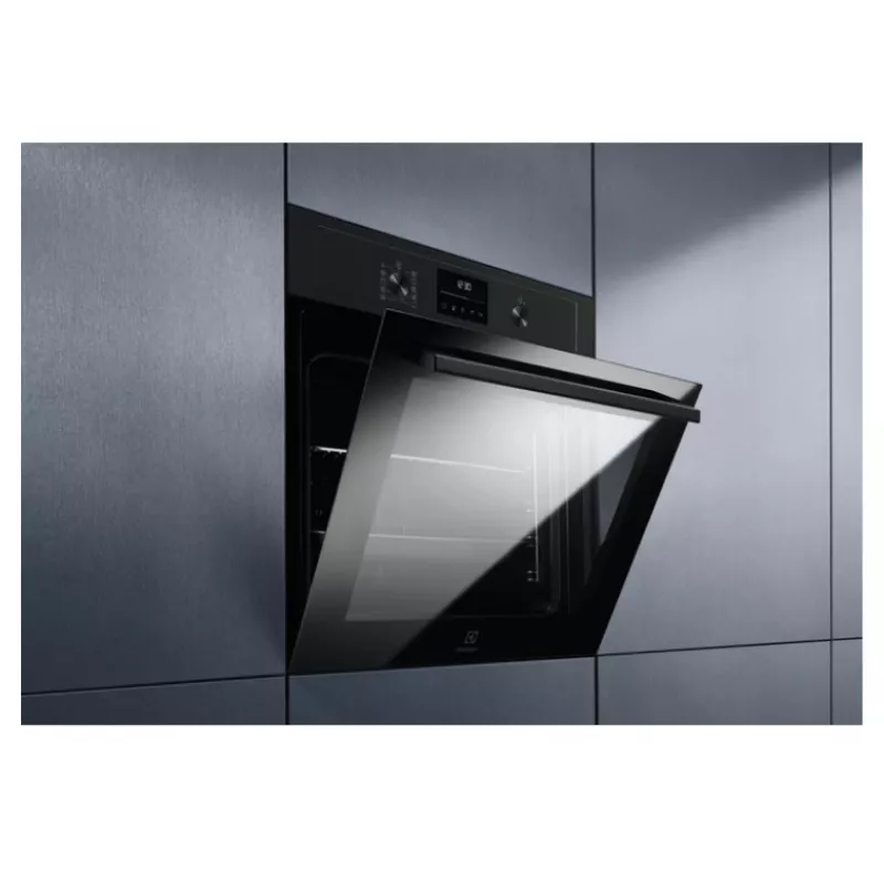 Einbau-Elektroofen Electrolux EOD4P57H — 72 L, pyrolytische Selbstreinigung, Dampf & Umluft, Grill 2300W, schwarz