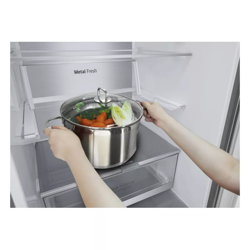 LG GBV7280DPY.APYQEUR Kühl-Gefrierkombination freistehend 387 l Silber