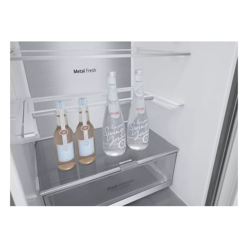 LG GBV7280DPY.APYQEUR Kühl-Gefrierkombination freistehend 387 l Silber