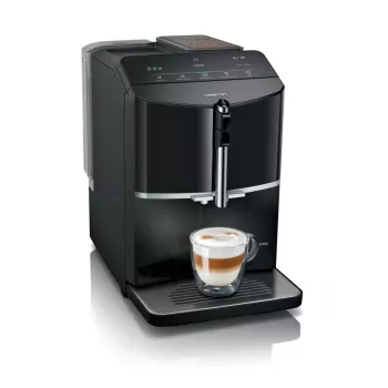 Siemens EQ.300 TF301E19 Kaffeevollautomat, Klavierlack-Schwarz