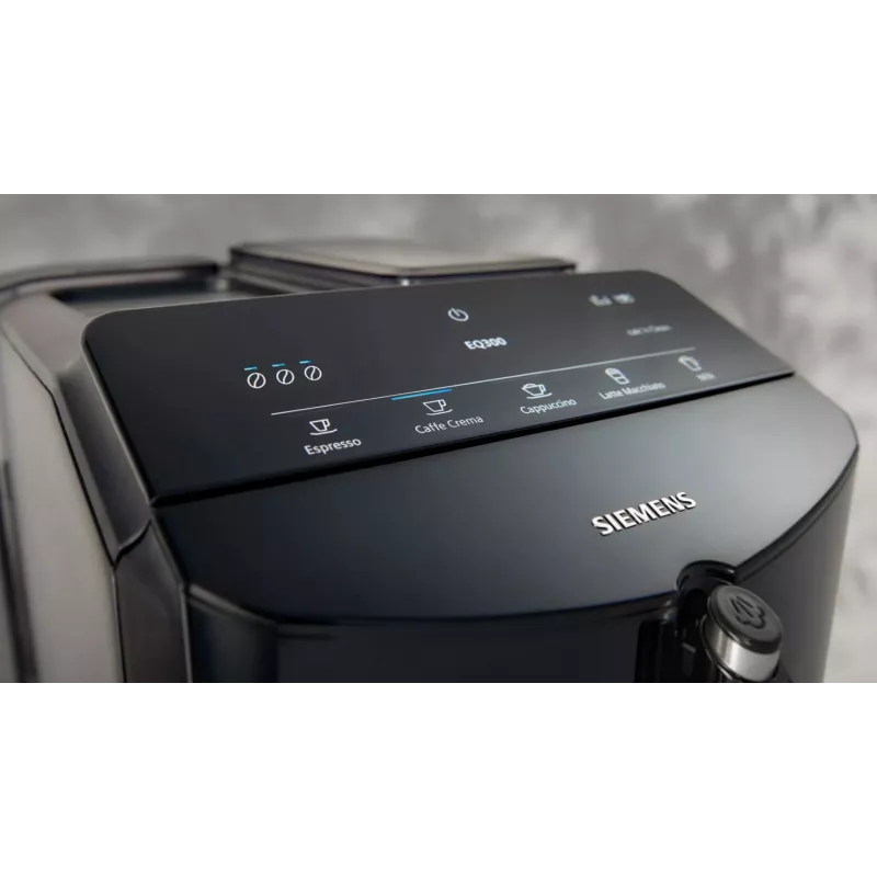 Siemens EQ.300 TF301E19 Kaffeevollautomat, Klavierlack-Schwarz