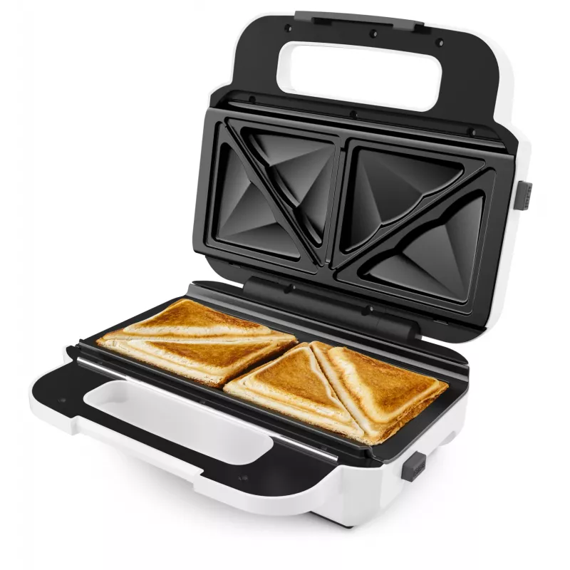 Tefal Snack XL SW701110 Sandwichmaker, 850 W, Weiß/Edelstahl
