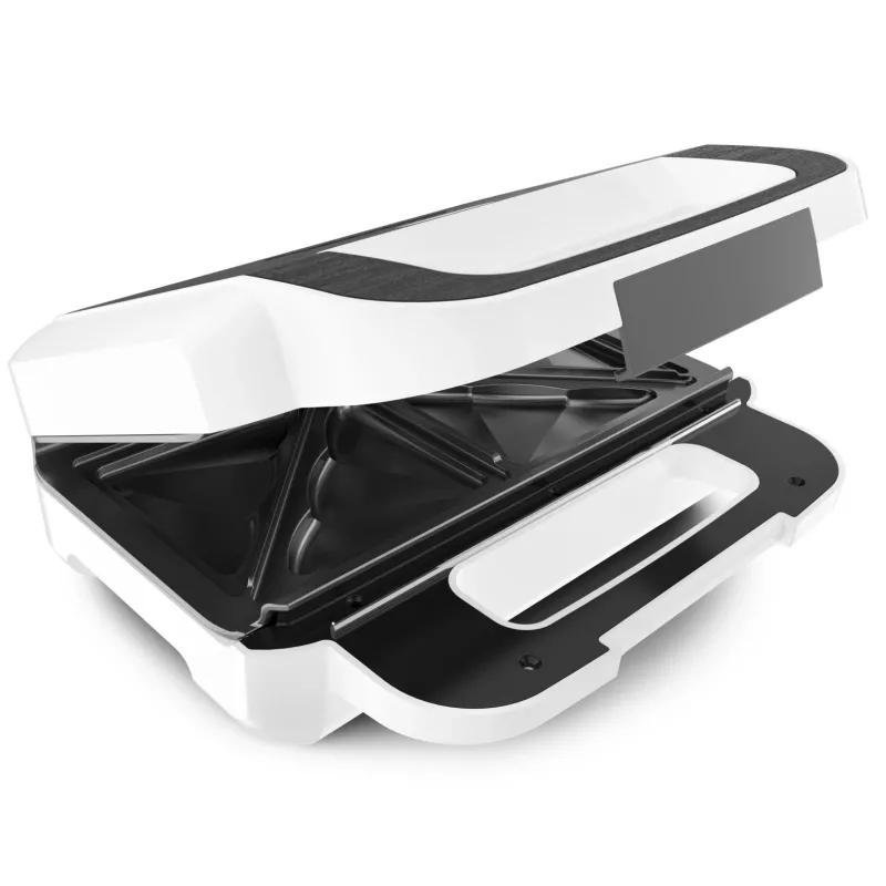 Tefal Snack XL SW701110 Sandwichmaker, 850 W, Weiß/Edelstahl