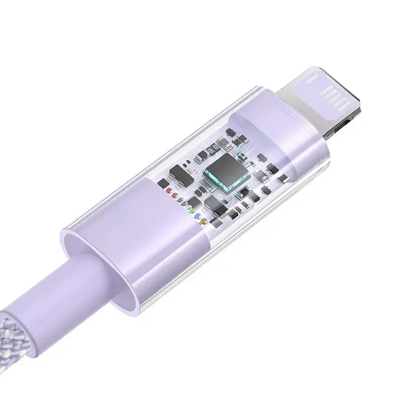 USB-Ladekabel Baseus Gem P10373003511-01 — 2 m, 2,4 A, USB-A auf Lightning, violett