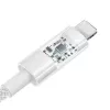 USB-Ladekabel Baseus Gem P10373003211-00, 1 m, 2,4 A, Lightning/USB-A, Weiß, Nylonummantelung