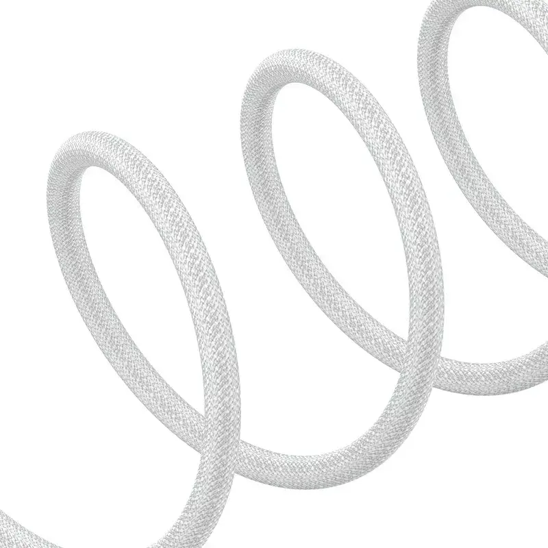 USB-Ladekabel Baseus Gem P10373003211-00, 1 m, 2,4 A, Lightning/USB-A, Weiß, Nylonummantelung