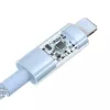 USB-Kabel Baseus Gem P10373003311-00 — 1 m, 2,4 A Schnellladung, Lightning/USB-A, blau, Nylonummantelung