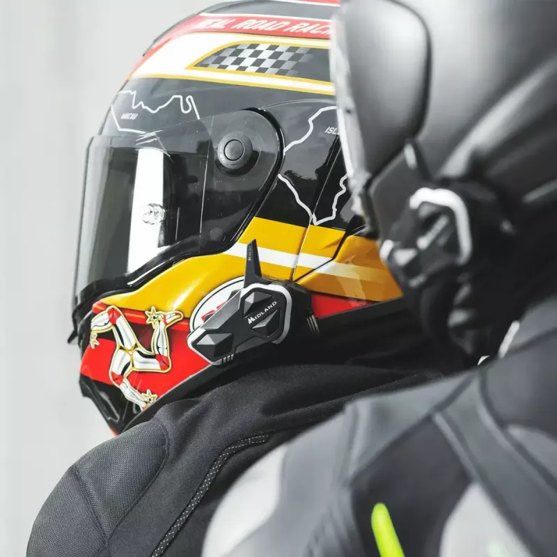 Midland R1 MESH TWIN Motorrad-Gegensprechanlage, Doppelpack (2 Stück)