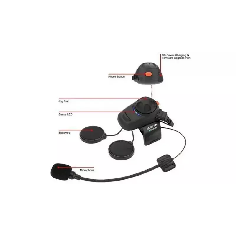 Sena Motorrad-Intercom SMH5 Dual Pack – Bluetooth-Headset-Kit für zwei Fahrer