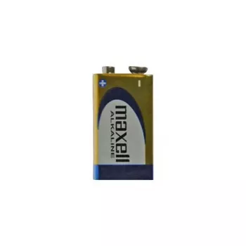 Alkaline-Einwegbatterie 9V MAXELL, 1,5 V, prismatisch 9V, 1 Stück, Blisterverpackung