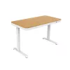 Tuckano elektrisch höhenverstellbarer Schreibtisch ET119W-C weiß/Eiche