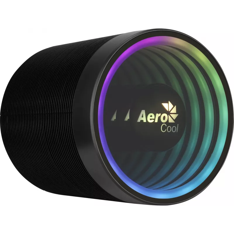 Luftkühler AEROCOOL Mirage 5, 5 Heatpipes 6 mm, 60-mm-Lüfter, TDP 150 W, schwarz