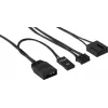 Aerocool DUO12PRO Kit 3x Lüfter 12 cm ARGB LED Dual-Ring Antivibration 6 Pins, schwarz