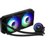 Aerocool PGS Mirage L240 ARGB CPU-Flüssigkeitskühler, 2300 U/min, 4-polig, Schwarz