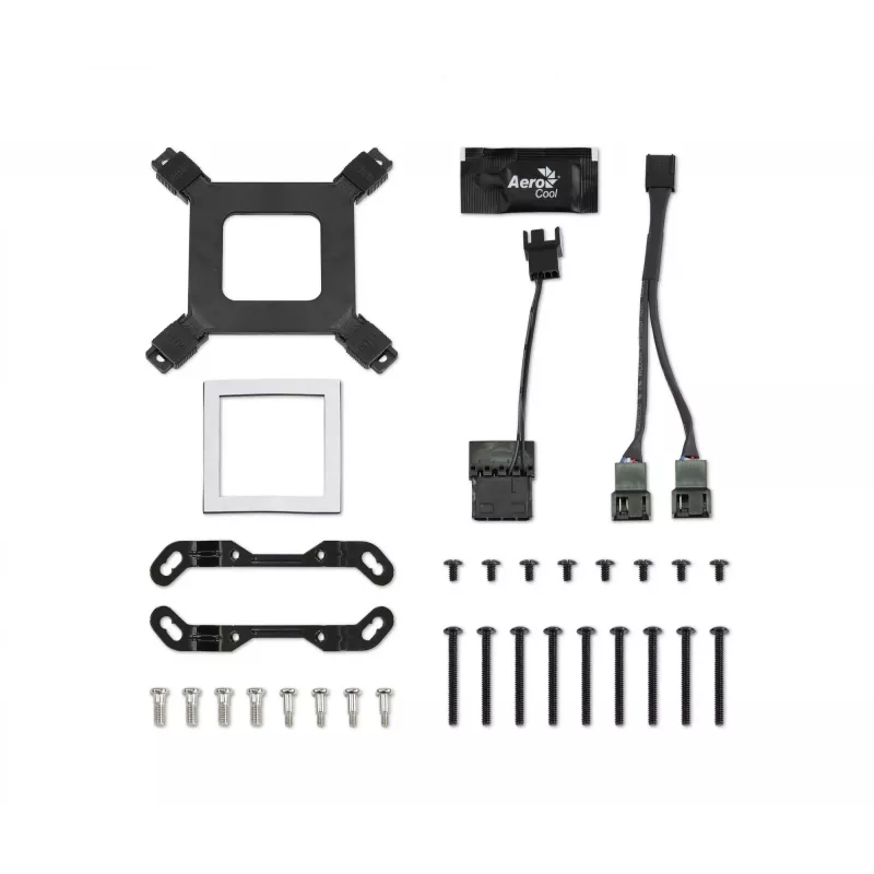 Aerocool PGS Mirage L240 ARGB CPU-Flüssigkeitskühler, 2300 U/min, 4-polig, Schwarz
