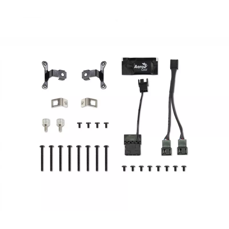 Aerocool PGS Mirage L240 ARGB CPU-Flüssigkeitskühler, 2300 U/min, 4-polig, Schwarz