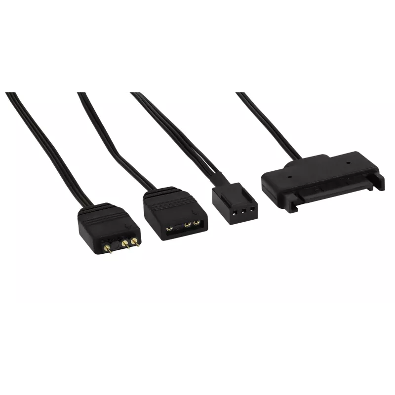 Aerocool PGS Mirage L240 ARGB CPU-Flüssigkeitskühler, 2300 U/min, 4-polig, Schwarz