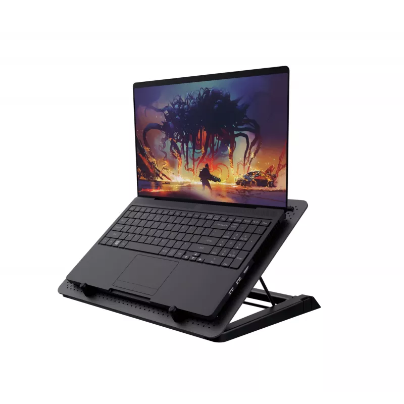 Trust GXT 1125 Quno Laptop-Kühlständer, 17 Zoll, Schwarz