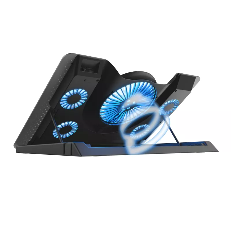 Trust GXT 1125 Quno Laptop-Kühlständer, 17 Zoll, Schwarz