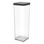 Rotho Loft 1160608080 Leckerli-Behälter, 2 l, Kunststoff, spülmaschinen- und gefrierfest, schwarz