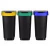Rotho Twist 1045899999 Mülleimer-Set, 3 x 25 l, Kunststoff